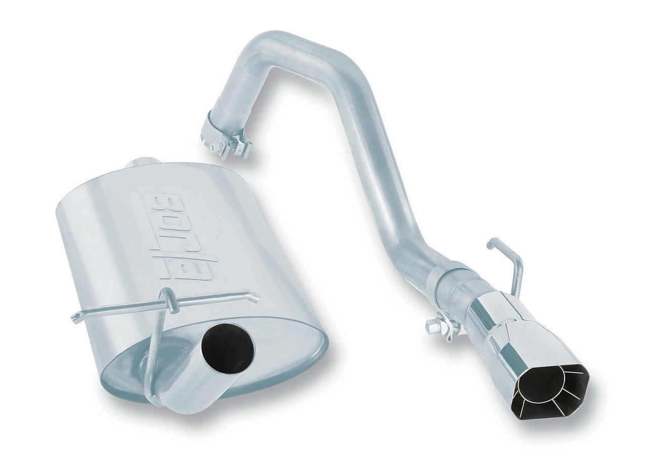 1988-1990 Jeep Wrangler YJ Cat-Back Exhaust System, Touring, Chrome Tips - Apollo Off-Road