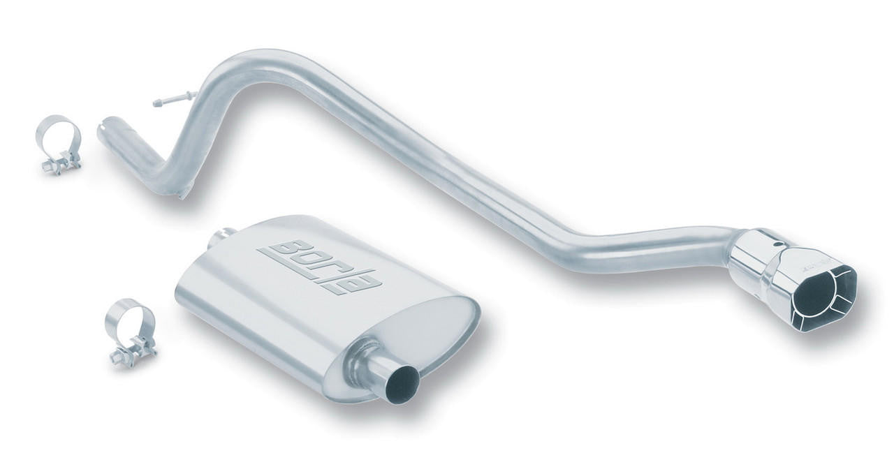 1993-1996 Jeep Cherokee XJ Cat-Back Exhaust System, Touring, Chrome Tips - Apollo Off-Road