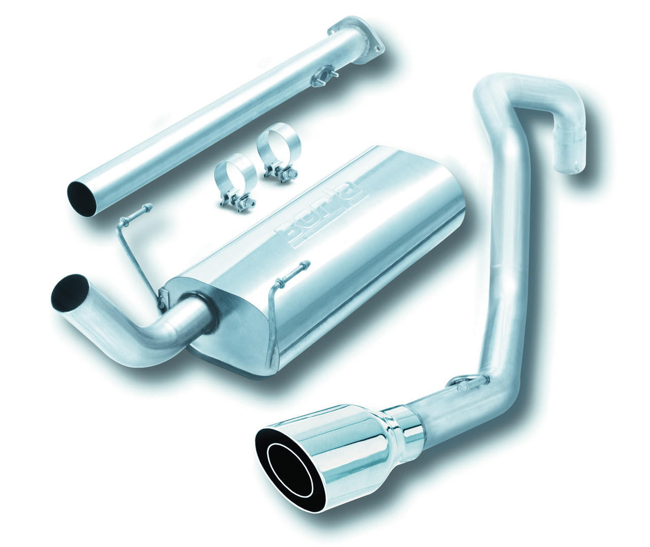 1996-2002 Toyota 4Runner Cat-Back Exhaust System, Touring, Chrome Tips - Apollo Off-Road