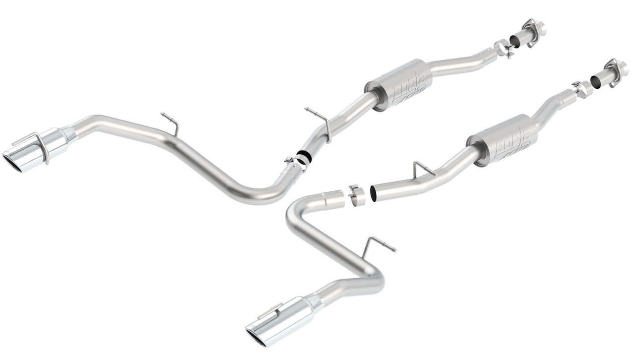 1999-2004 Ford Mustang Cobra Cat-Back Exhaust System, ATAK, Chrome Tips - Apollo Off-Road