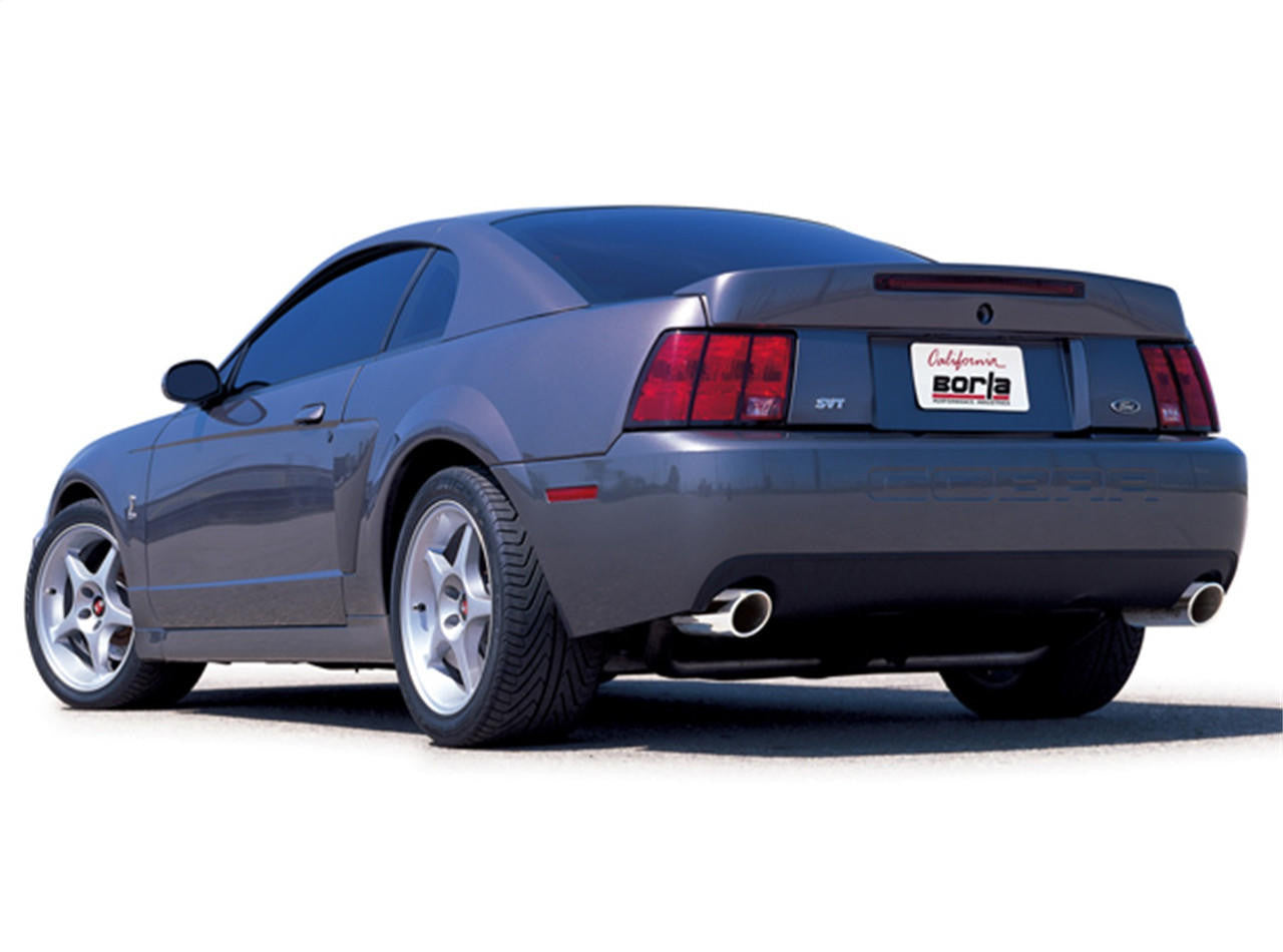1999-2004 Ford Mustang Cobra Cat-Back Exhaust System, ATAK, Chrome Tips - Apollo Off-Road