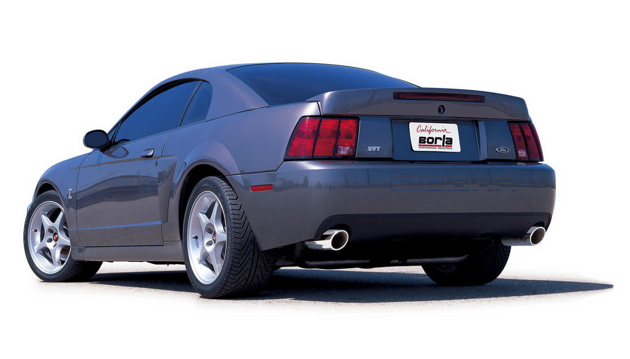 1999-2004 Ford Mustang Cobra Cat-Back Exhaust System, S-Type, Chrome Tips - Apollo Off-Road