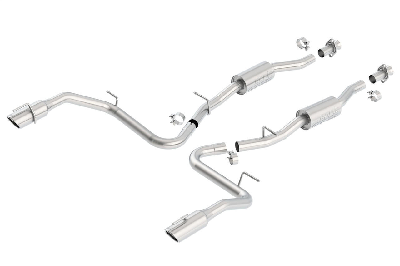 1999-2004 Ford Mustang Cobra Cat-Back Exhaust System, S-Type, Chrome Tips - Apollo Off-Road