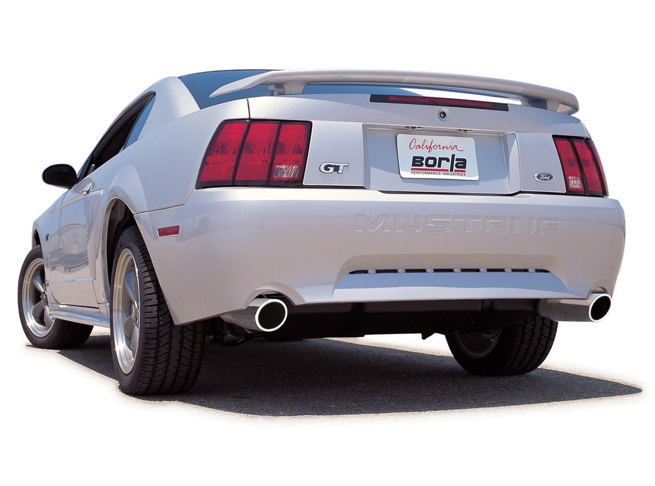 1999-2004 Ford Mustang GT-2003-2004 Mach I Cat-Back Exhaust System, ATAK, Chrome Tips - Apollo Off-Road