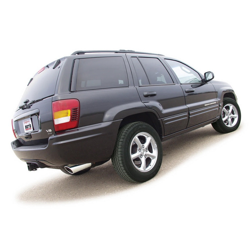 1999-2004 Jeep Grand Cherokee WJ Cat-Back Exhaust System, Touring, Chrome Tips - Apollo Off-Road