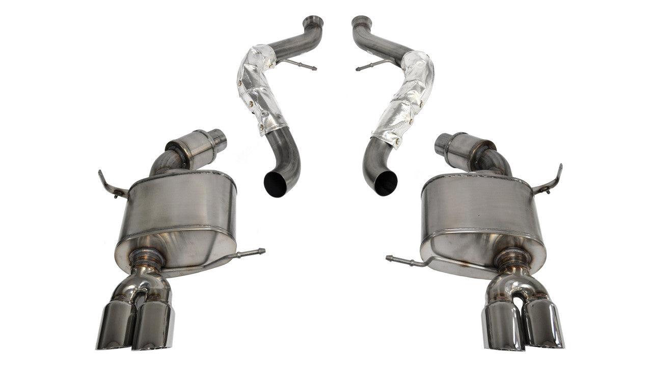 2.5 Inch Cat-Back Sport Dual Rear Exhaust 3.0 Inch Polished Tips 08-12 BMW M3 E92 Coupe-Convertible Stainless Steel - Apollo Off-Road