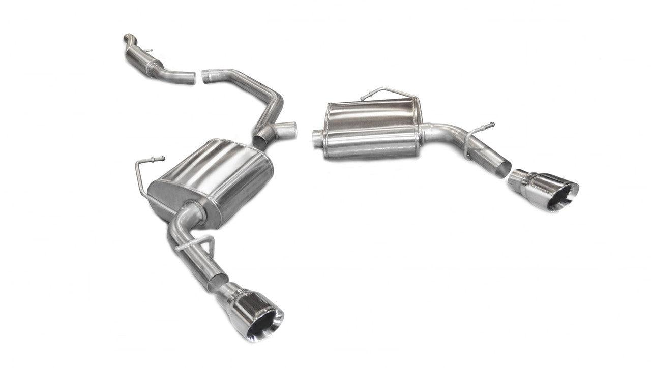 2.5 Inch Cat-Back Sport Dual Rear Exhaust 4.0 Inch Polished Tips 11-14 Dodge Avenger-Chrysler 200 V6 Engine Stainless Steel - Apollo Off-Road