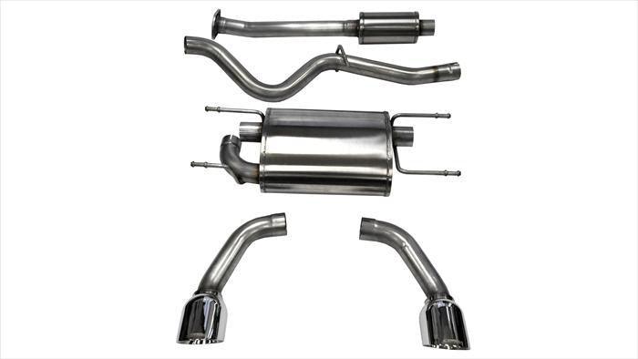 2.5 Inch Cat-Back Sport Dual Rear Exhaust 4.5 Inch Polished Tips 12-Pres Subaru BRZ-Toyota 86 12-16 Scion FR-S Coupe 2.0L Stainless Steel - Apollo Off-Road