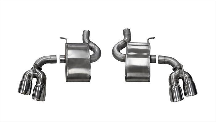2.75 Inch Axle-Back Sport Dual Exhaust 4.0 Inch Polished Tips 16-19 Chevy Camaro SS-17-18 Camaro ZL1 6.2L V8 Stainless Steel - Apollo Off-Road