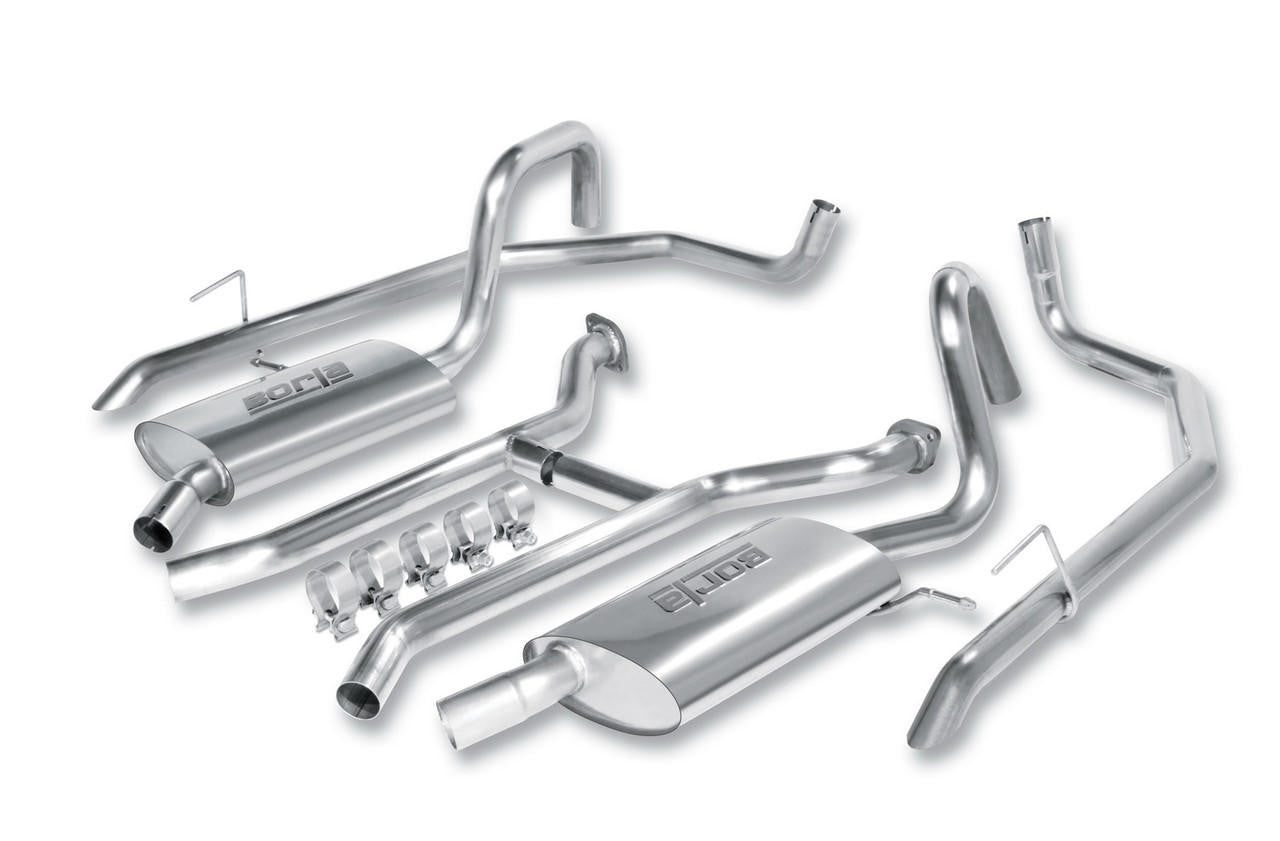 2003-2011 Ford Crown Vic Cat-Back Exhaust System, Touring, Chrome Tips - Apollo Off-Road