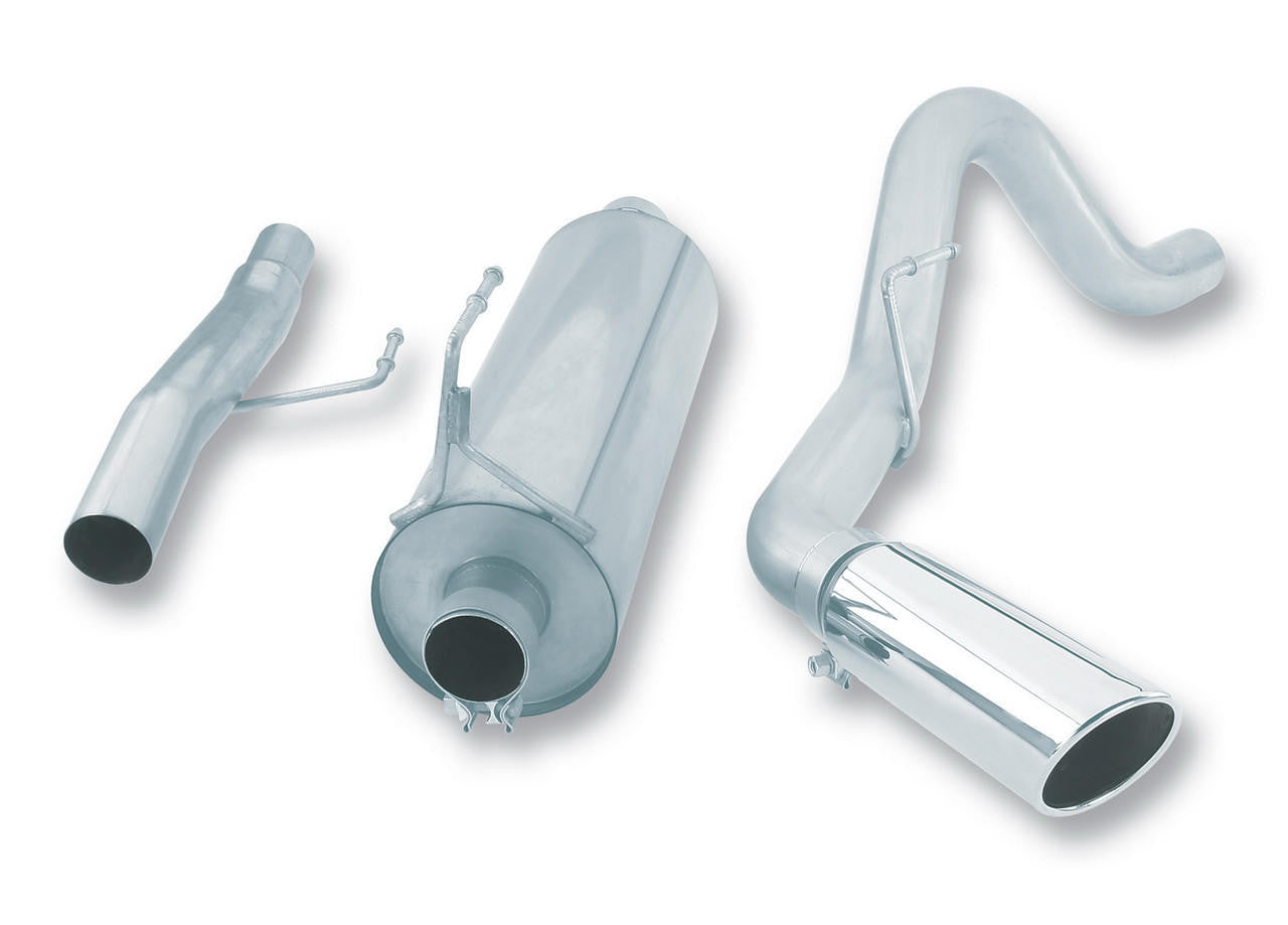 2004-2008 Ford F-150 Cat-Back Exhaust System, Touring, Chrome Tips - Apollo Off-Road