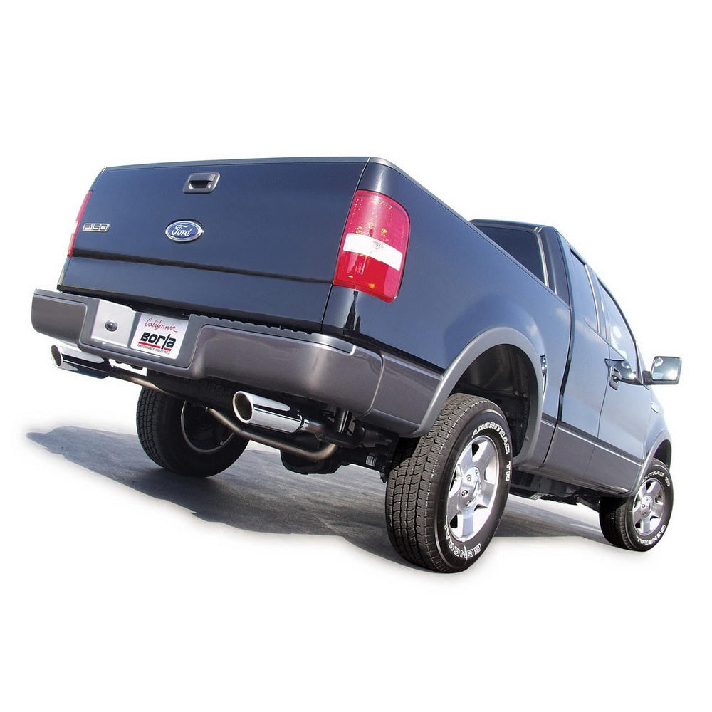 2004-2008 Ford F-150 Cat-Back Exhaust System, Touring, Chrome Tips - Apollo Off-Road