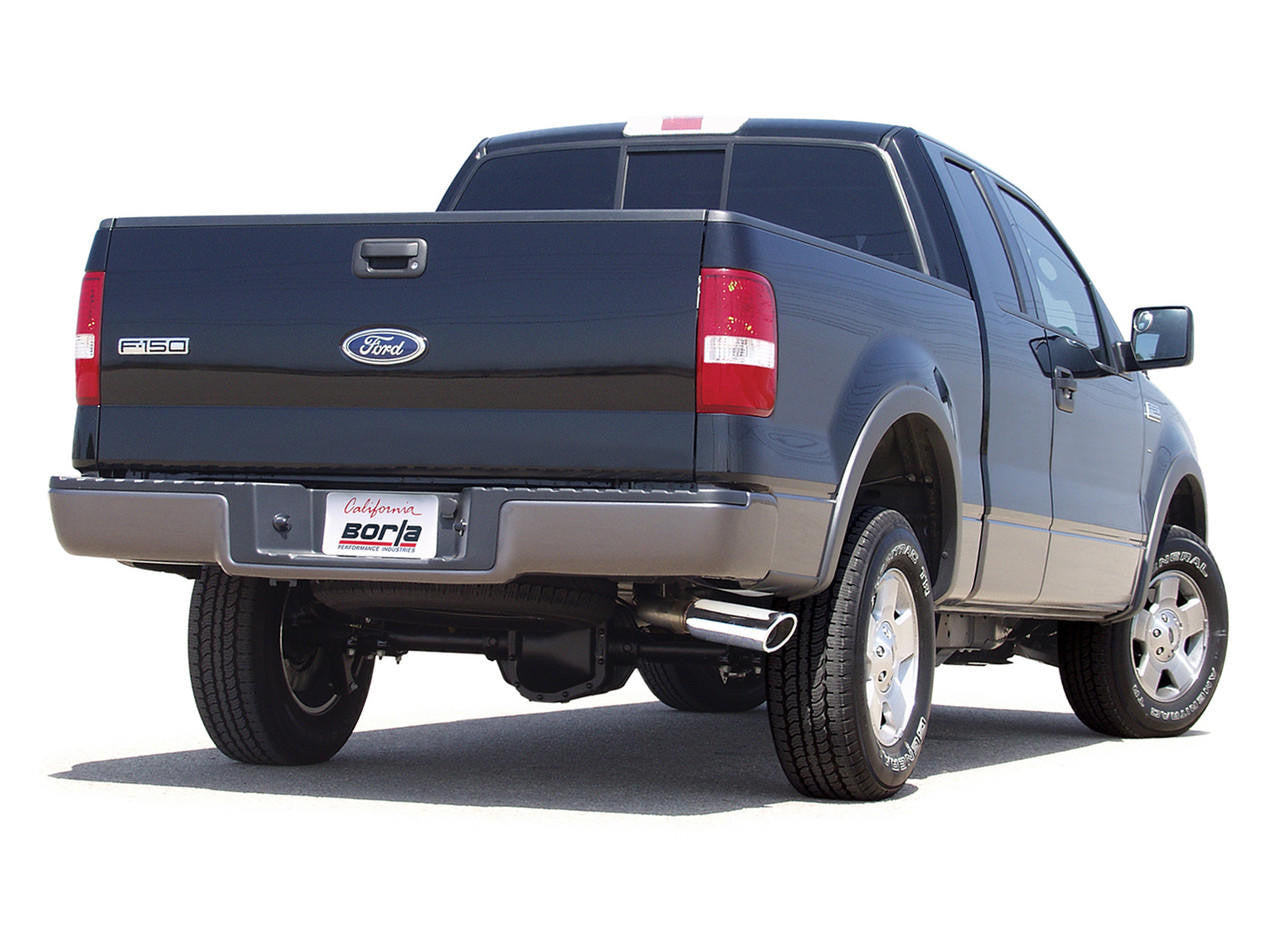 2004-2008 Ford F-150 Cat-Back Exhaust System, Touring, Chrome Tips - Apollo Off-Road