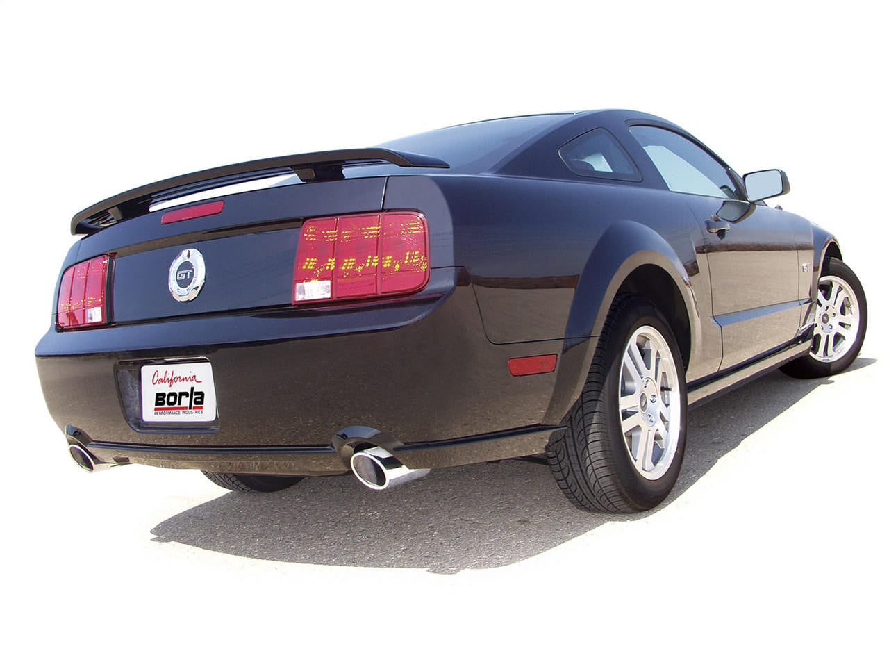 2005-2009 Ford Mustang GT Axle-Back Exhaust System, ATAK, Chrome Tips - Apollo Off-Road