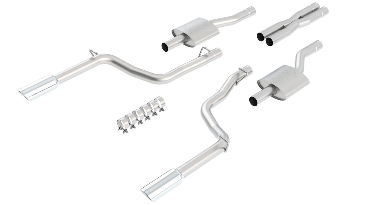 2005-2010 Chrysler 300 SRT-8-Dodge Magnum SRT-8-Charger SRT-8 Cat-Back Exhaust System, ATAK, Chrome Tips - Apollo Off-Road