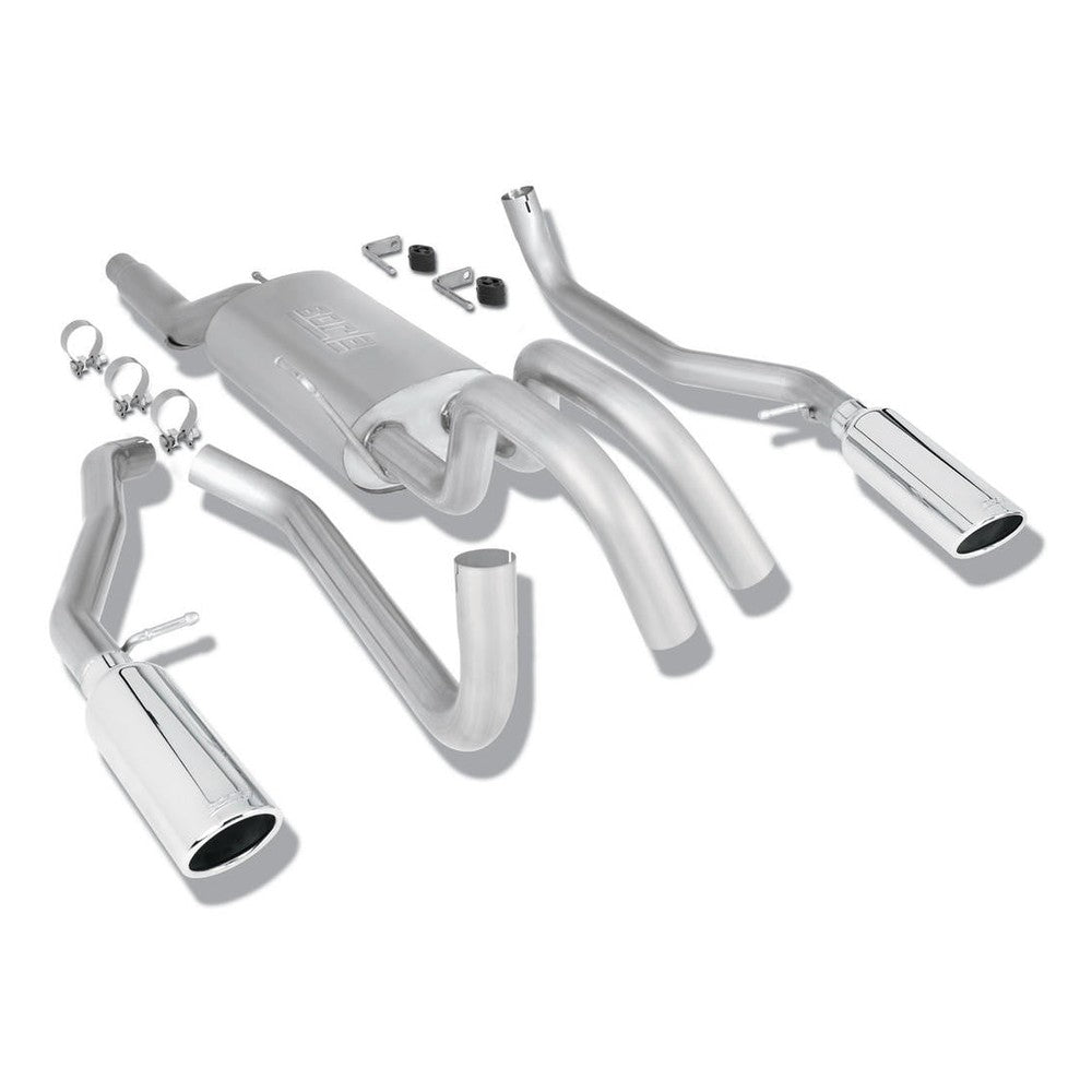 2009-2010 Ford F-150 Cat-Back Exhaust System, Touring, Chrome Tips - Apollo Off-Road