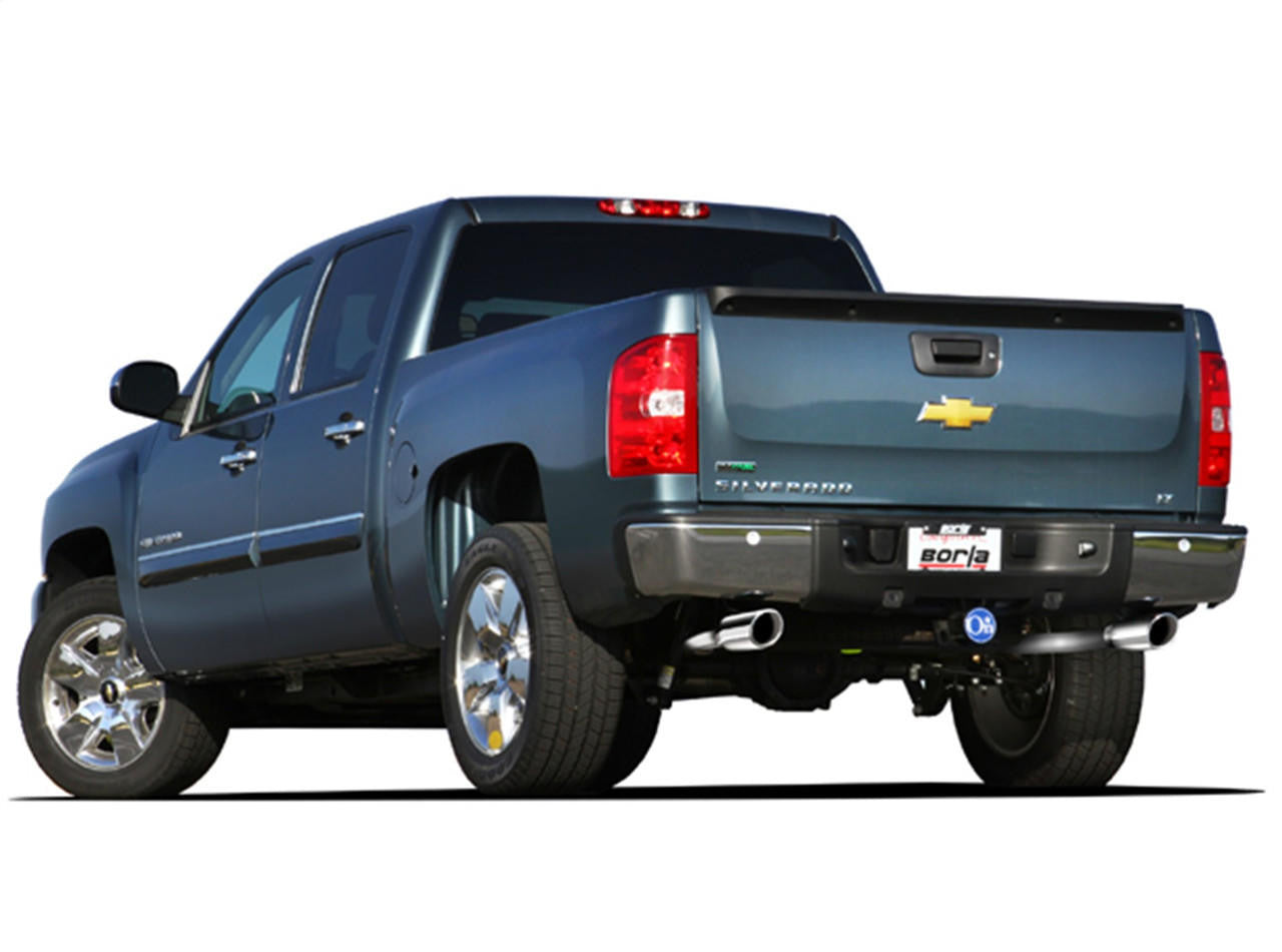 2009-2013 Chevrolet Silverado 1500-GMC Sierra 1500 Cat-Back Exhaust System, S-Type, Chrome Tips - Apollo Off-Road