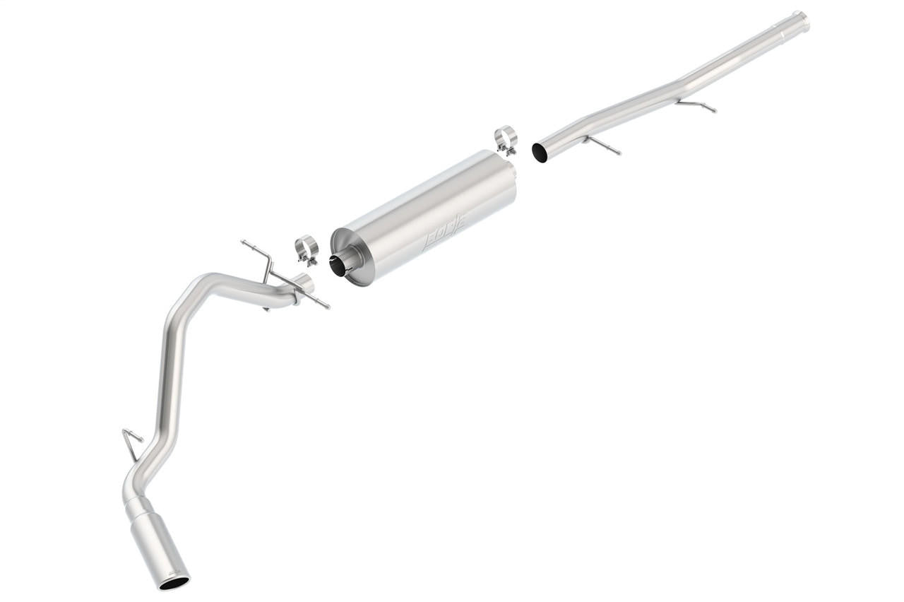 2009-2013 Chevrolet Silverado 1500-GMC Sierra 1500 Cat-Back Exhaust System, Touring, Chrome Tips - Apollo Off-Road