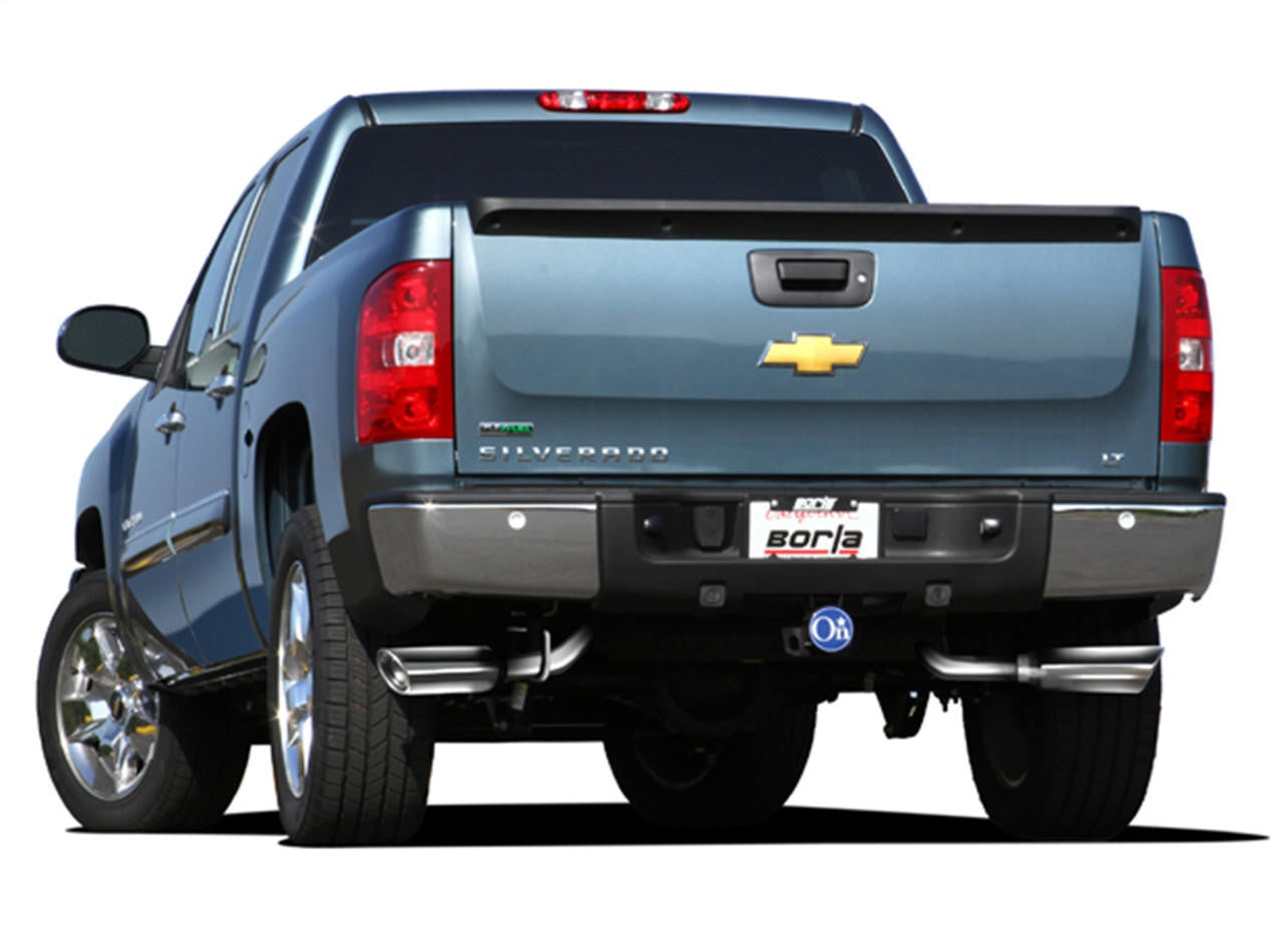 2009-2013 Chevrolet Silverado 1500-GMC Sierra 1500 Cat-Back Exhaust System, Touring, Chrome Tips - Apollo Off-Road