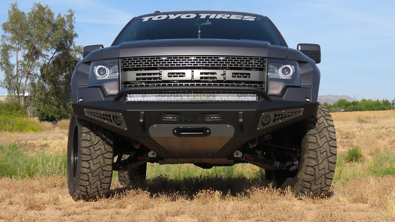 2010 - 2014 Ford F-150 Raptor HoneyBadger Winch Front Bumper - Apollo Off-Road