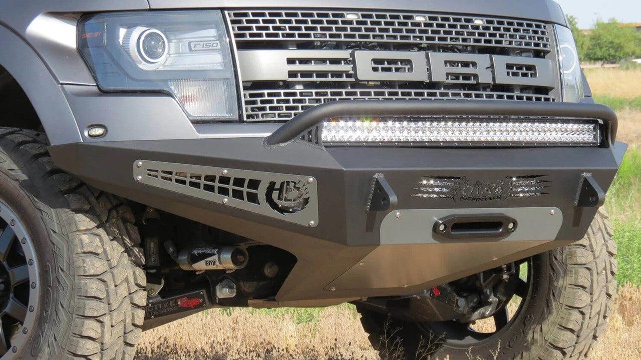 2010 - 2014 Ford F-150 Raptor HoneyBadger Winch Front Bumper - Apollo Off-Road