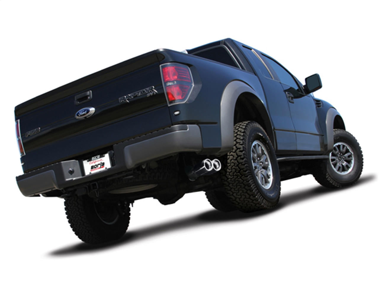 2010-2014 Ford F-150 SVT Raptor-F-150 Harley Davidson Cat-Back Exhaust System, Touring, Chrome Tips - Apollo Off-Road