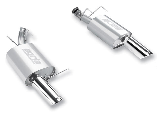 2011-2012 Ford Mustang GT-Boss 302 Axle-Back Exhaust System, ATAK, Chrome Tips - Apollo Off-Road