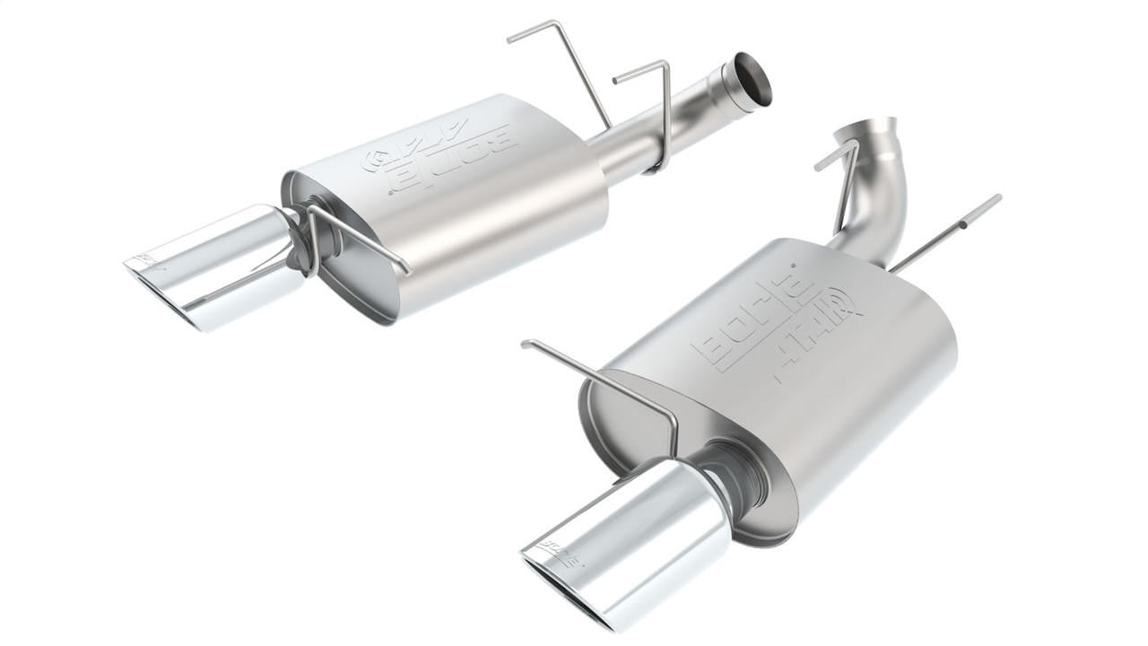 2011-2012 Ford Mustang Shelby GT500 Axle-Back Exhaust System, ATAK, Chrome Tips - Apollo Off-Road