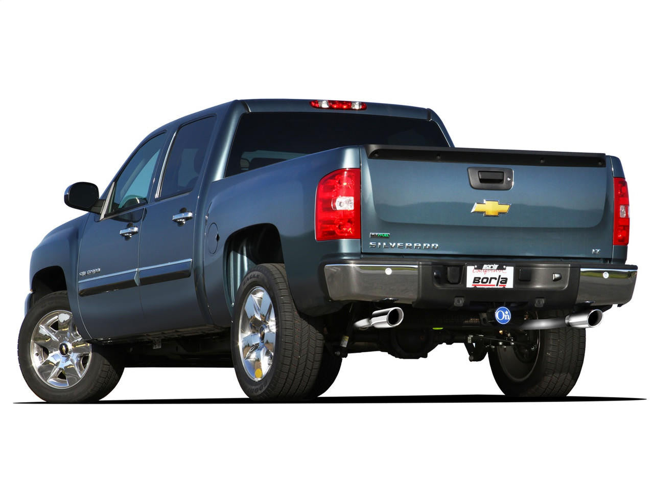 2011-2013 Chevrolet Silverado 1500-GMC Sierra-Sierra Denali 1500 Cat-Back Exhaust System, S-Type, Chrome Tips - Apollo Off-Road