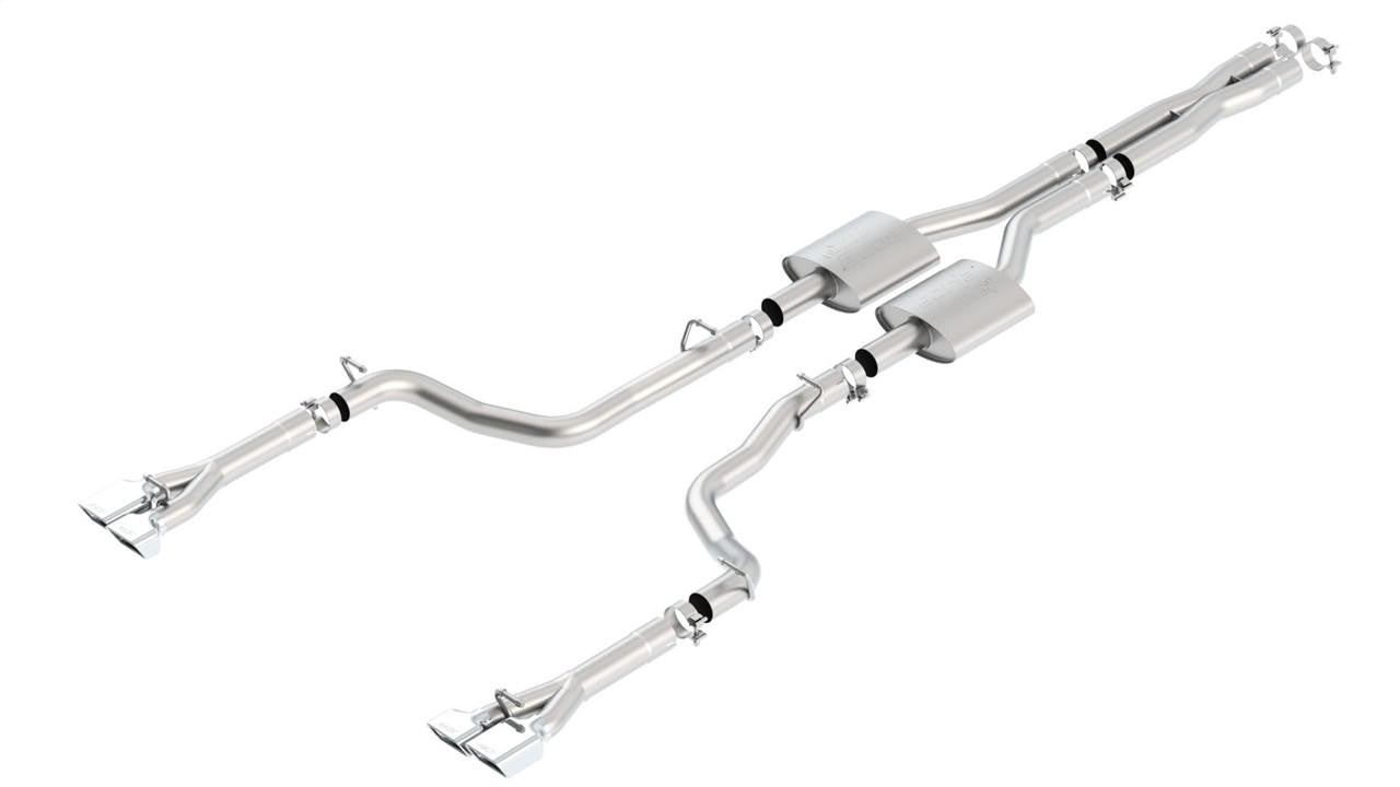 2011-2014 Dodge Challenger SRT-8 Cat-Back Exhaust System, ATAK, Chrome Tips - Apollo Off-Road