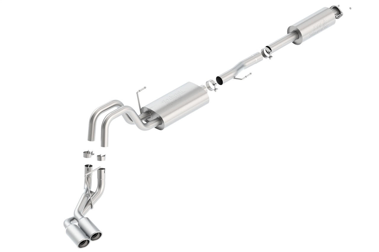 2011-2014 Ford F-150 Cat-Back Exhaust System, Touring, Chrome Tips - Apollo Off-Road