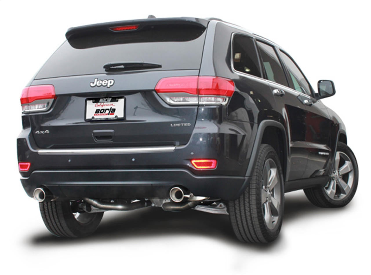 2011-2021 Jeep Grand Cherokee WK2 Cat-Back Exhaust System, Touring, Chrome Tips - Apollo Off-Road