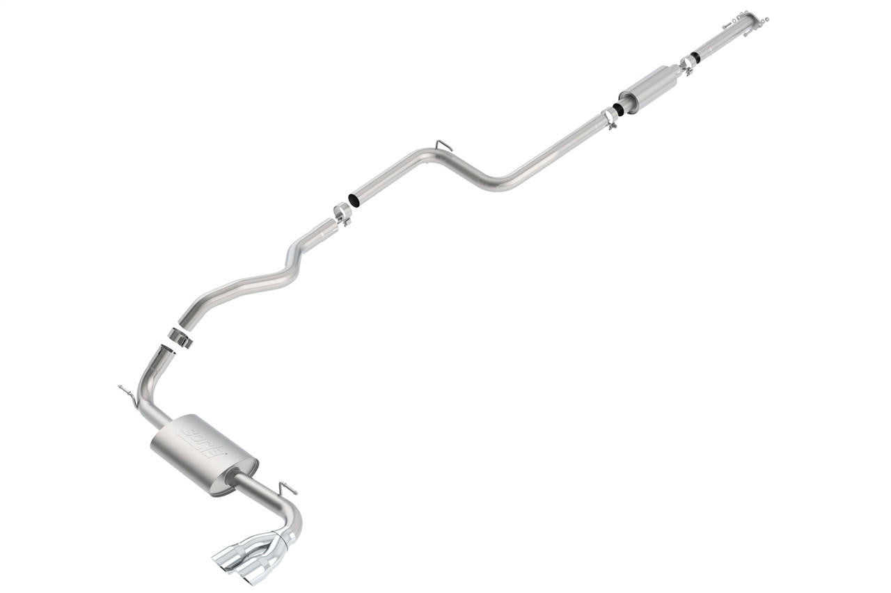 2012-2018 Ford Focus Cat-Back Exhaust System, Touring, Chrome Tips - Apollo Off-Road