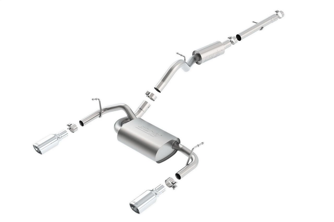 2012-2018 Jeep Wrangler JK Cat-Back Exhaust System, Touring, Chrome Tips - Apollo Off-Road
