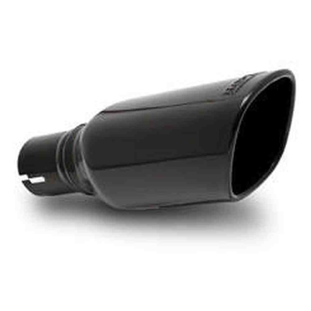 2012-2018 Jeep Wrangler JK-JKU Axle-Back Exhaust System, ATAK, Black Chrome Tips - Apollo Off-Road