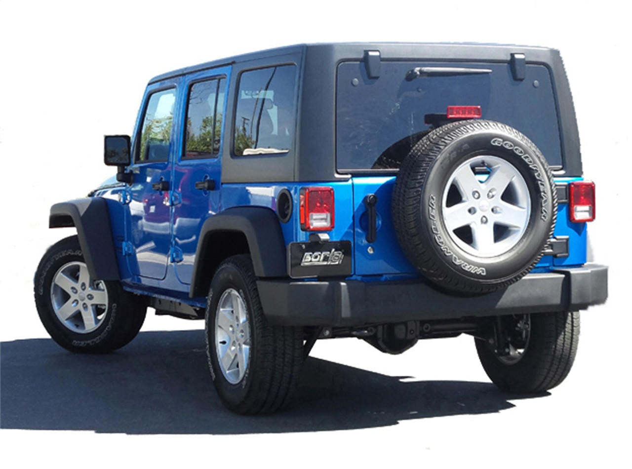 2012-2018 Jeep Wrangler JKU Cat-Back Exhaust System, S-Type, Chrome Tips - Apollo Off-Road