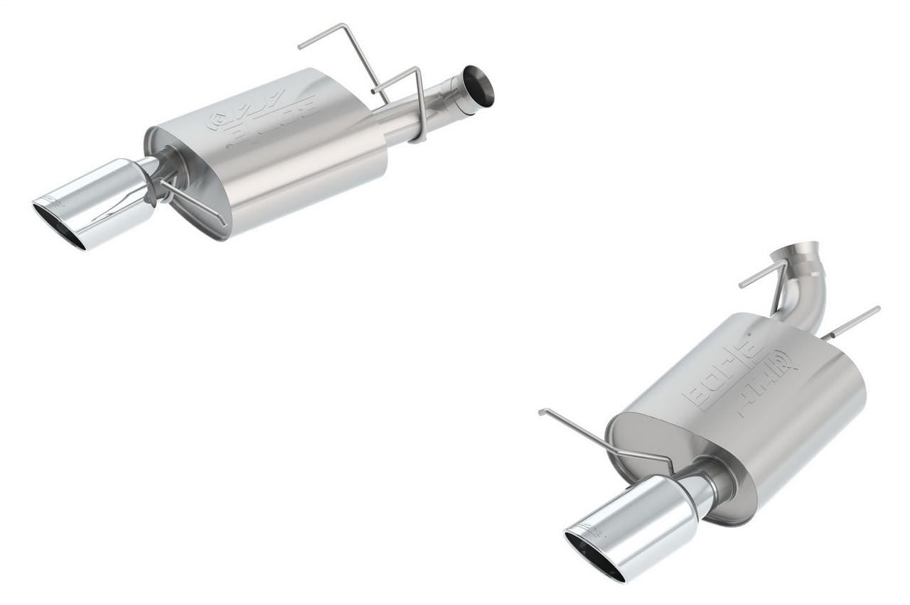 2013-2014 Ford Mustang GT-Boss 302 Axle-Back Exhaust System, ATAK, Chrome Tips - Apollo Off-Road