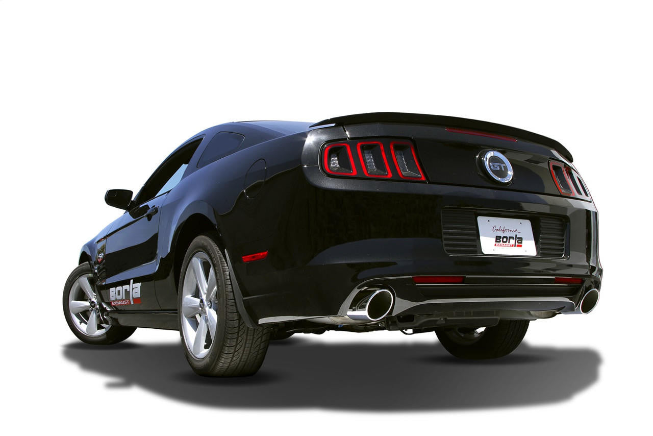 2013-2014 Ford Mustang GT-Boss 302 Axle-Back Exhaust System, ATAK, Chrome Tips - Apollo Off-Road