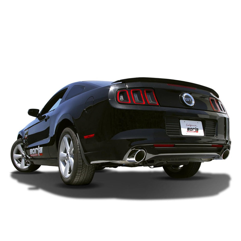 2013-2014 Ford Mustang GT-Boss 302 Axle-Back Exhaust System, Touring, Chrome Tips - Apollo Off-Road