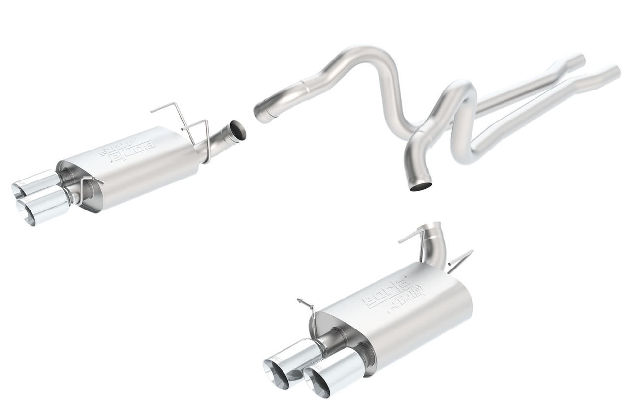 2013-2014 Mustang Shelby GT500 Cat-Back Exhaust System, ATAK, Chrome Tips - Apollo Off-Road