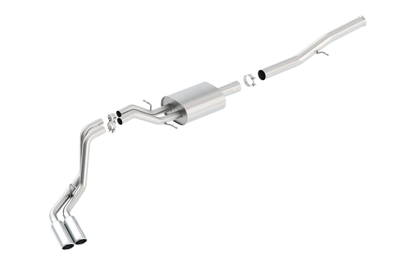 2014-2018 Chevrolet Silverado 1500-GMC Sierra 1500 Cat-Back Exhaust System, ATAK, Chrome Tips - Apollo Off-Road