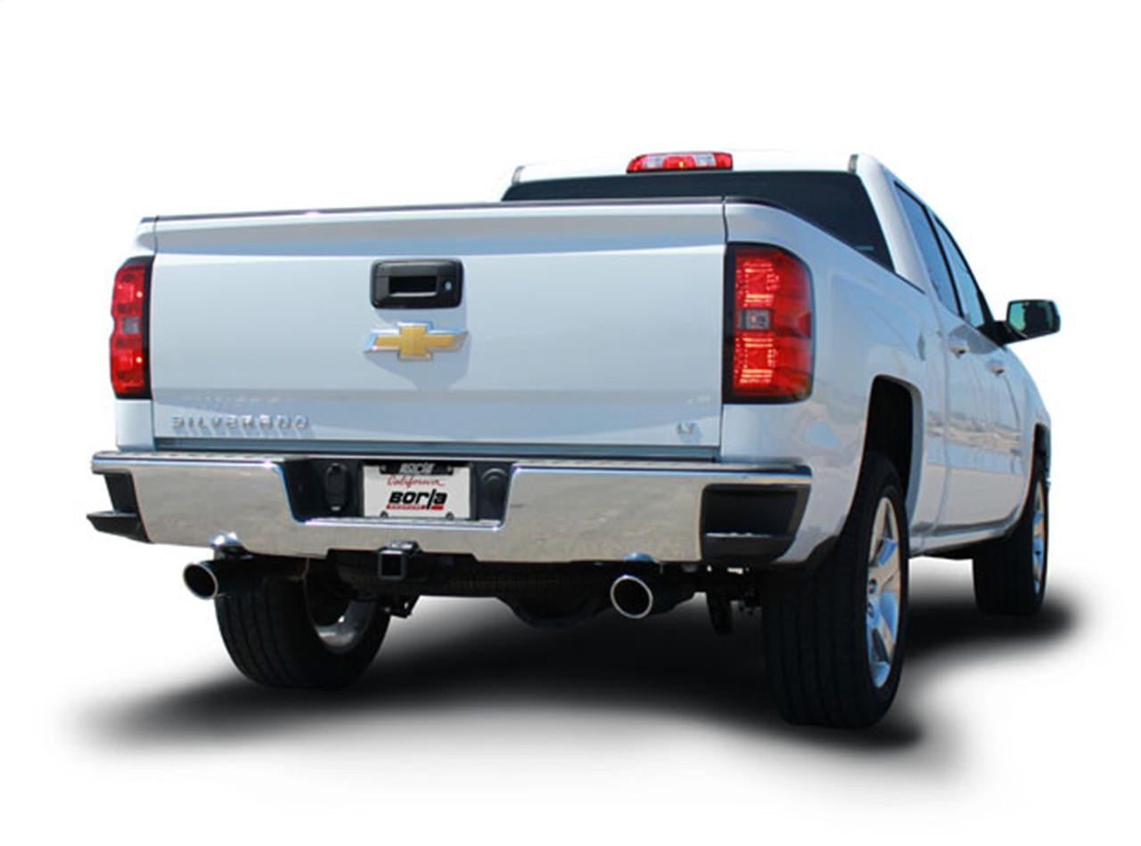 2014-2018 Chevrolet Silverado 1500-GMC Sierra 1500 Cat-Back Exhaust System, Touring, Chrome Tips - Apollo Off-Road