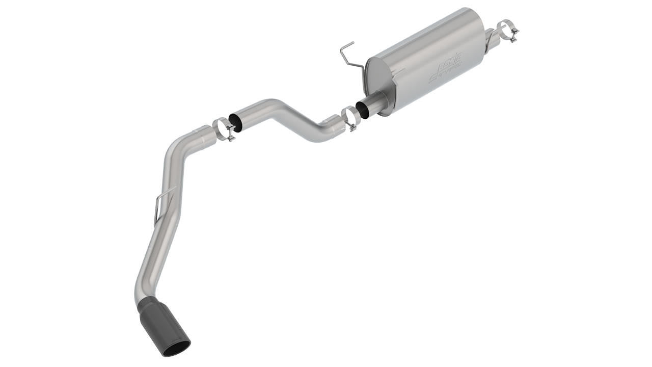 2014-2018 RAM 2500-3500 Cat-Back Exhaust System, S-Type, Black Chrome Tips - Apollo Off-Road