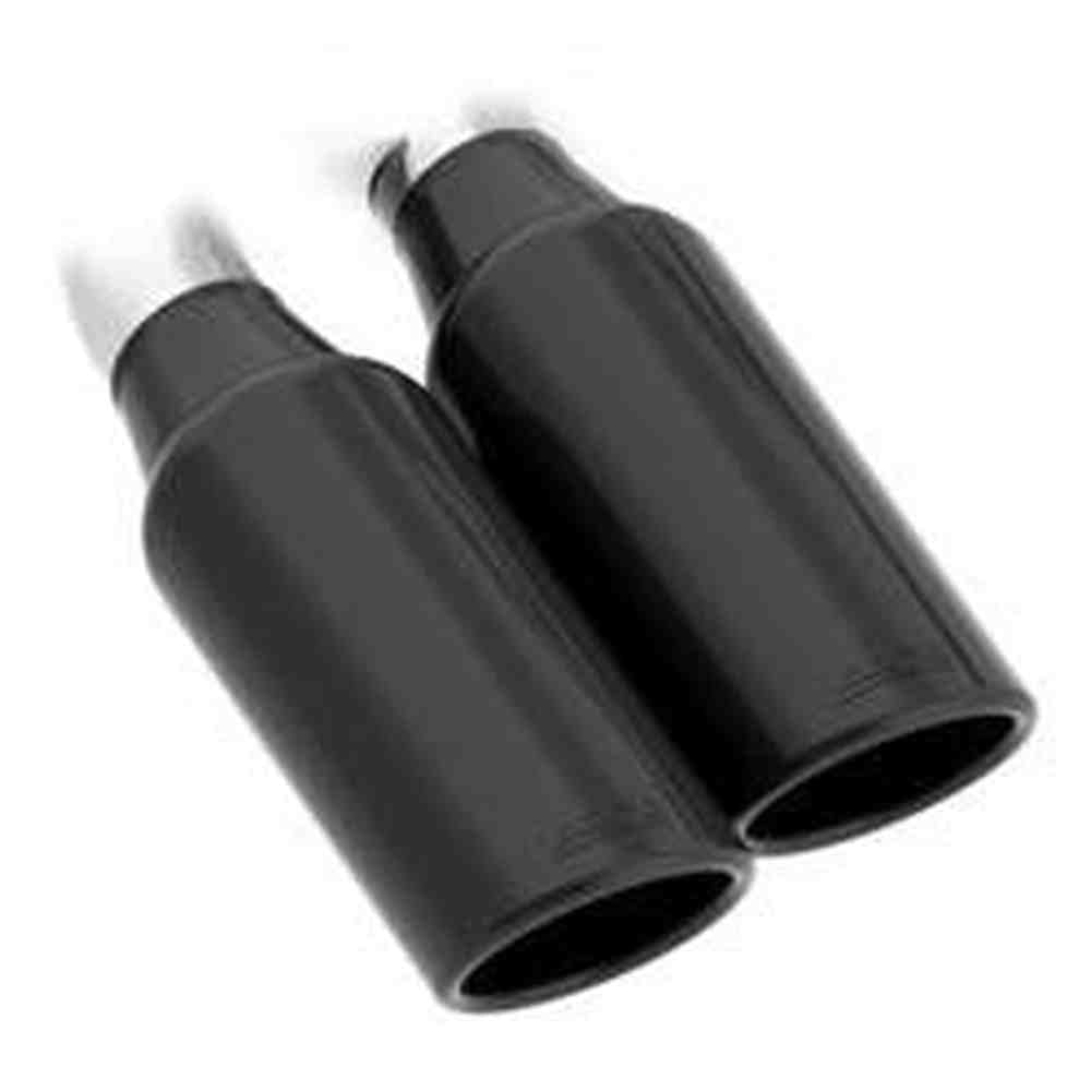 2014-2019 Chevrolet Silverado 1500-GMC Sierra 1500 Cat-Back Exhaust System, ATAK, Black Chrome Tips - Apollo Off-Road