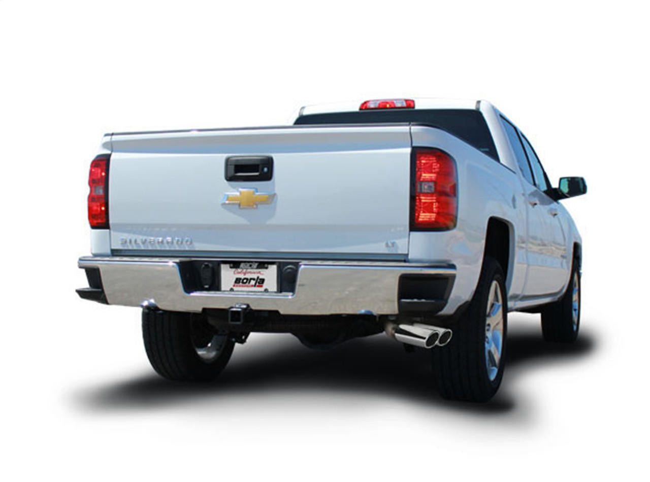 2014-2019 Chevrolet Silverado 1500-GMC Sierra 1500 Cat-Back Exhaust System, S-Type, Chrome Tips - Apollo Off-Road