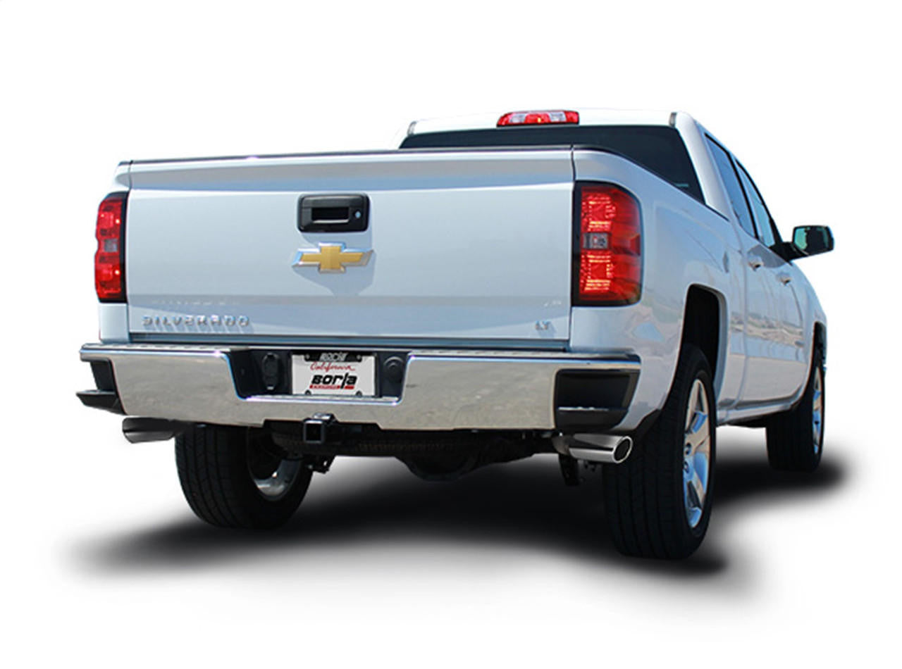 2014-2019 Chevrolet Silverado 1500-GMC Sierra 1500 Cat-Back Exhaust System, S-Type, Chrome Tips - Apollo Off-Road