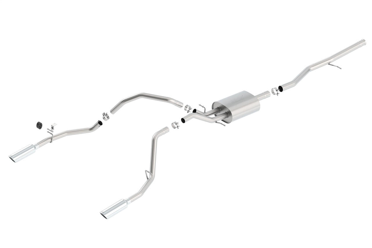 2014-2019 Silverado-Sierra 1500 Cat-Back Exhaust System, S-Type, Chrome Tips - Apollo Off-Road