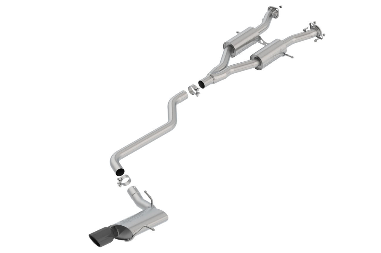 2014-2021 Jeep Grand Cherokee WK2 Cat-Back Exhaust System, S-Type, Black Chrome Tips - Apollo Off-Road