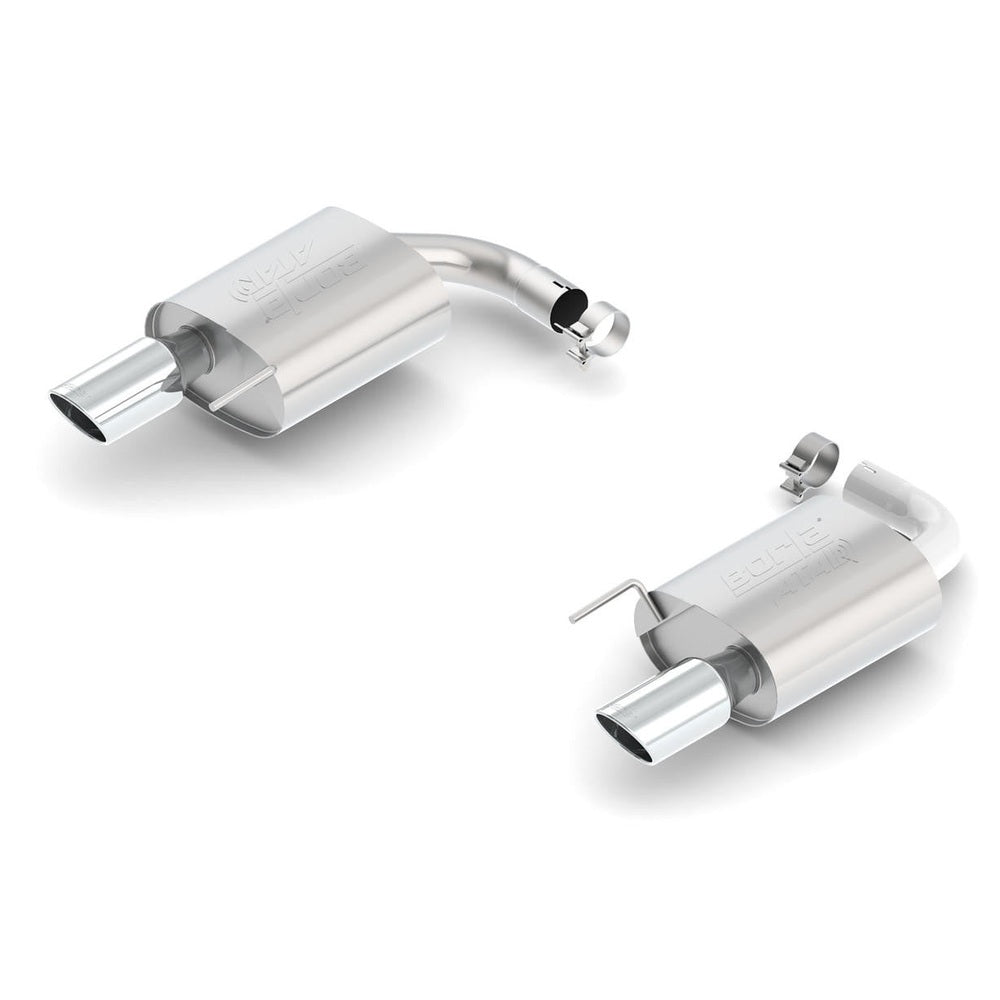 2015-2017 Ford Mustang GT Axle-Back Exhaust System, ATAK, Chrome Tips - Apollo Off-Road