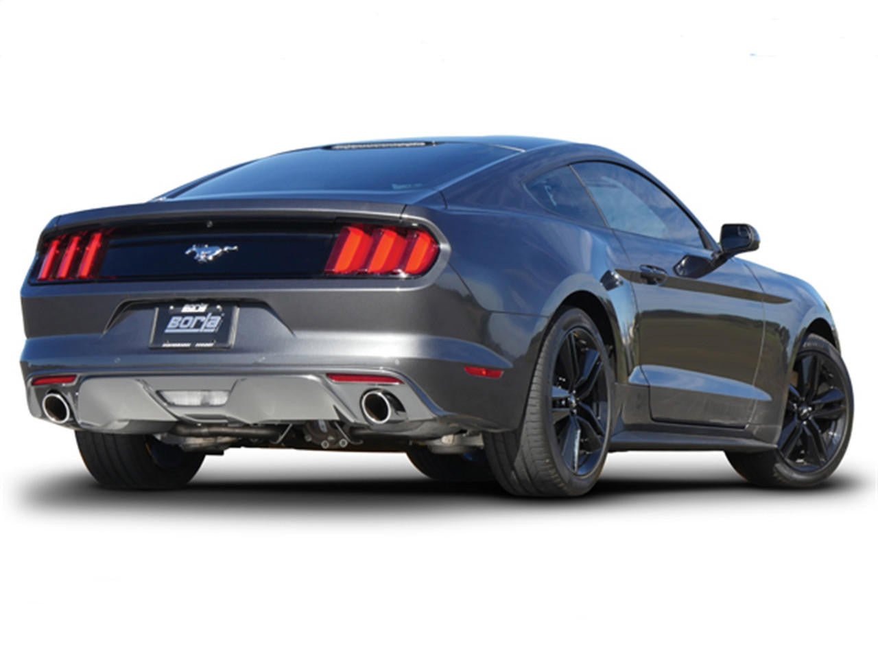 2015-2017 Ford Mustang V6 Cat-Back Exhaust System, Touring, Chrome Tips - Apollo Off-Road
